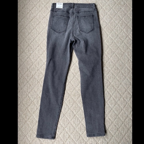 NWT: sneak peek mid rise distressed gray skinny jeans - Picture 5 of 5